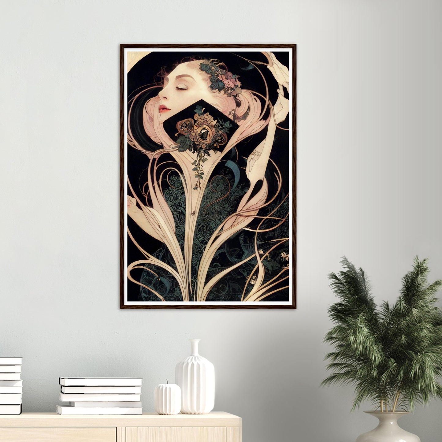 Nyx print on Premium Matte Paper Wooden Framed Poster