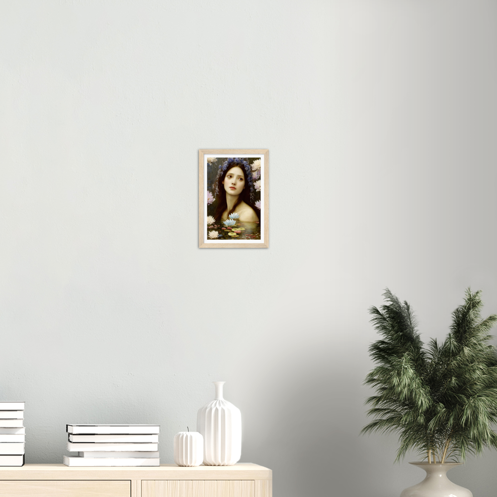 Amelia print on Premium Matte Paper Wooden Framed Poster