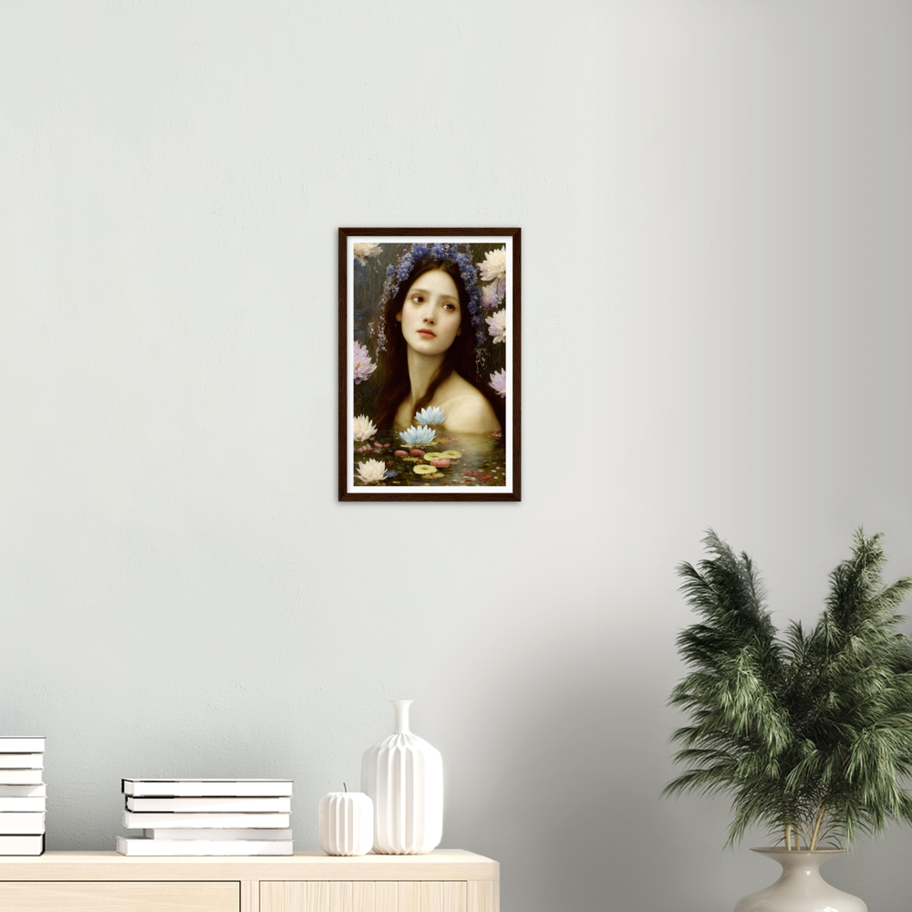 Amelia print on Premium Matte Paper Wooden Framed Poster