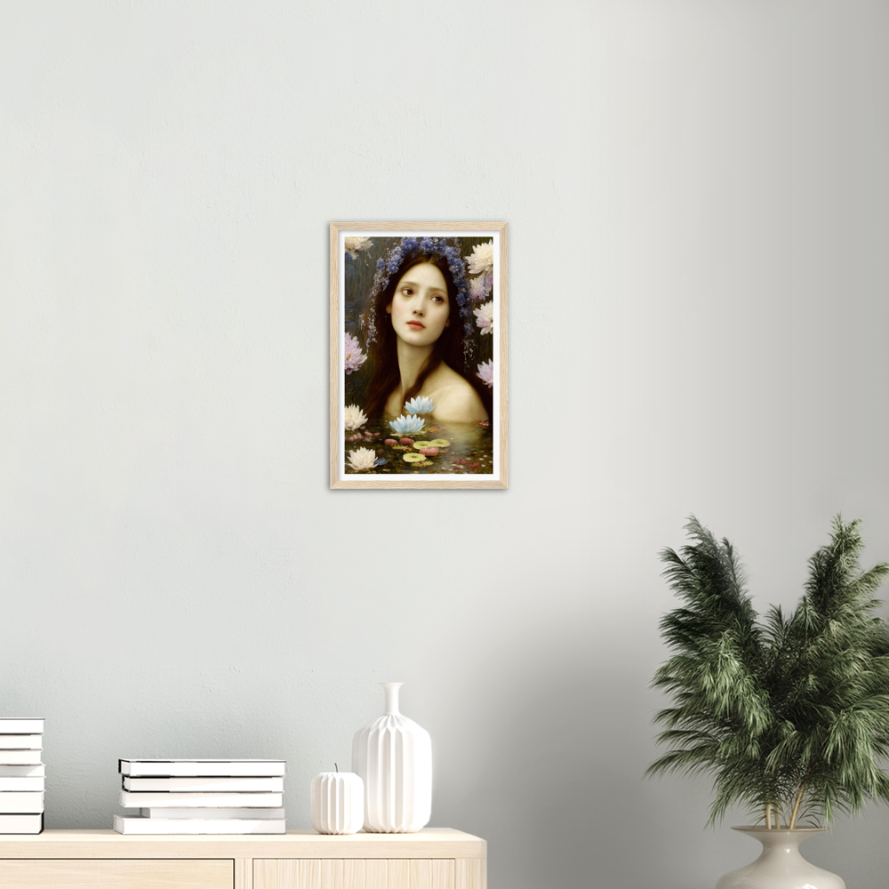 Amelia print on Premium Matte Paper Wooden Framed Poster