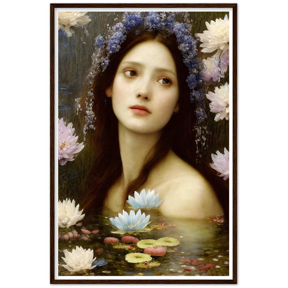 Amelia print on Premium Matte Paper Wooden Framed Poster