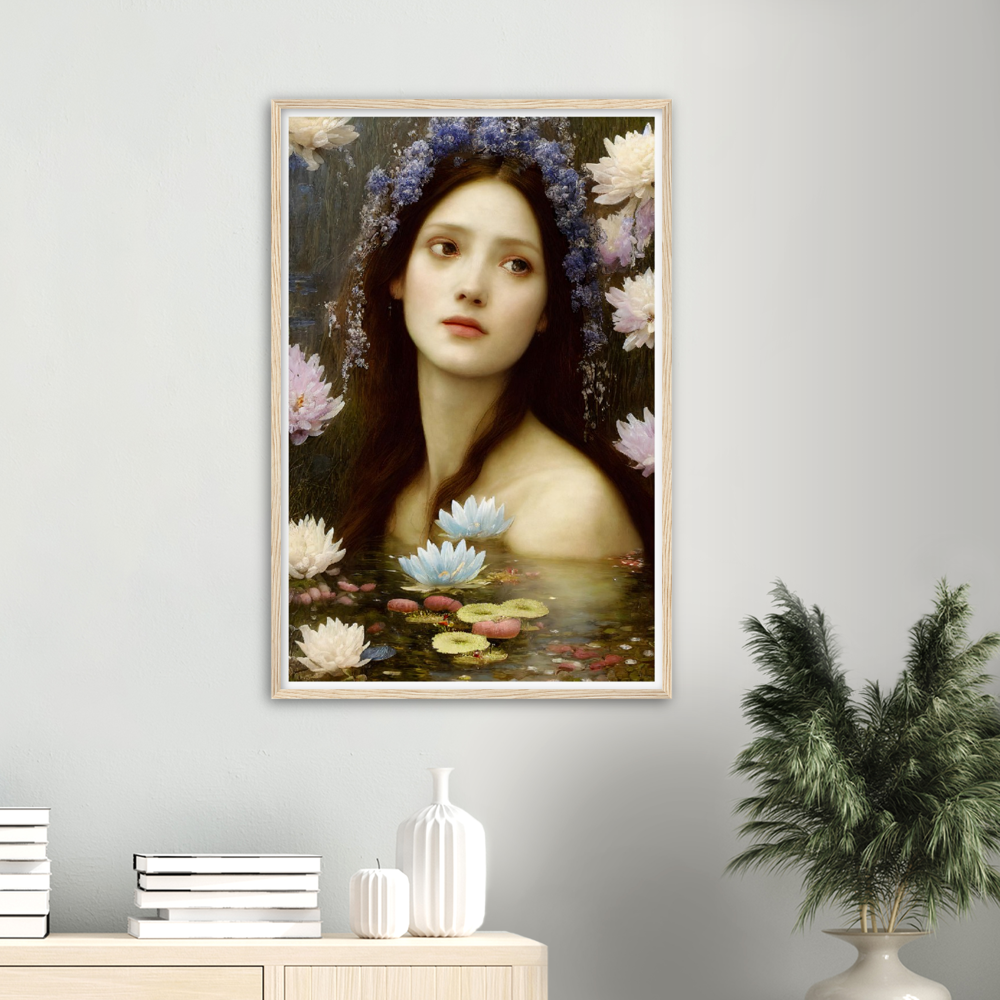 Amelia print on Premium Matte Paper Wooden Framed Poster