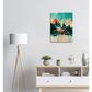 Sunrise In Biwa Lake In Japanese watercolour and oil style/ digital artwork print on Premium Canvas