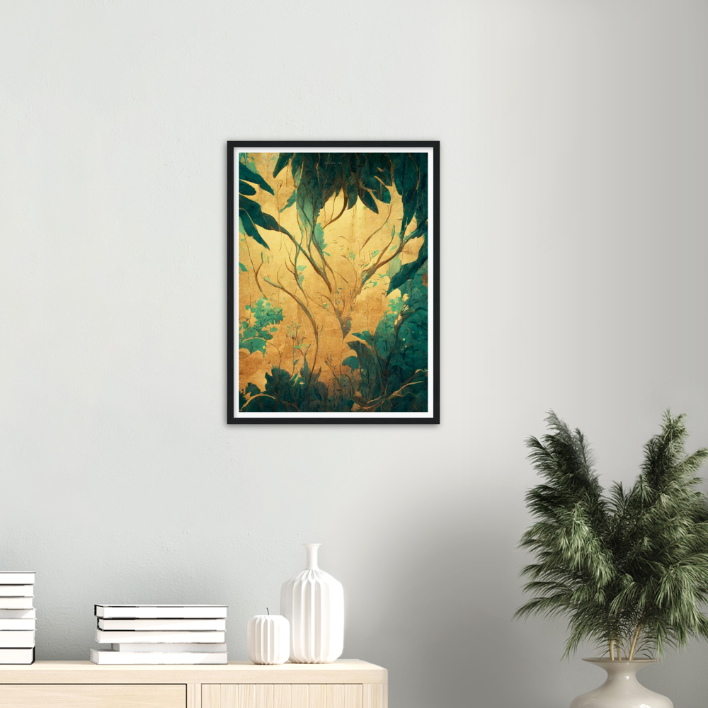 Breath of Jungle print on Premium Matte Paper Wooden Framed Poster