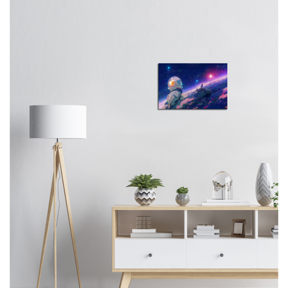 Spaceman/ Digital artwork in Ghibli style print on Premium Canvas