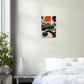 Pine tree in Japanese watercolour and oil style/ digital artwork print on Premium Canvas