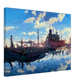 Ship Graveyard/ Digital Artwork in Ghibli style print on Premium Canvas