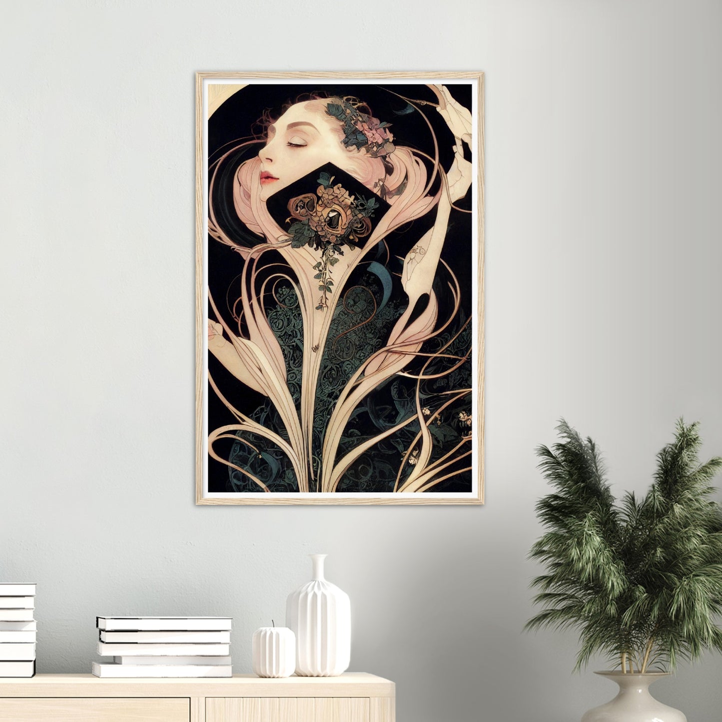 Nyx print on Premium Matte Paper Wooden Framed Poster
