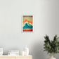 Mt Kuju print on Premium Matte Paper Wooden Framed Poster