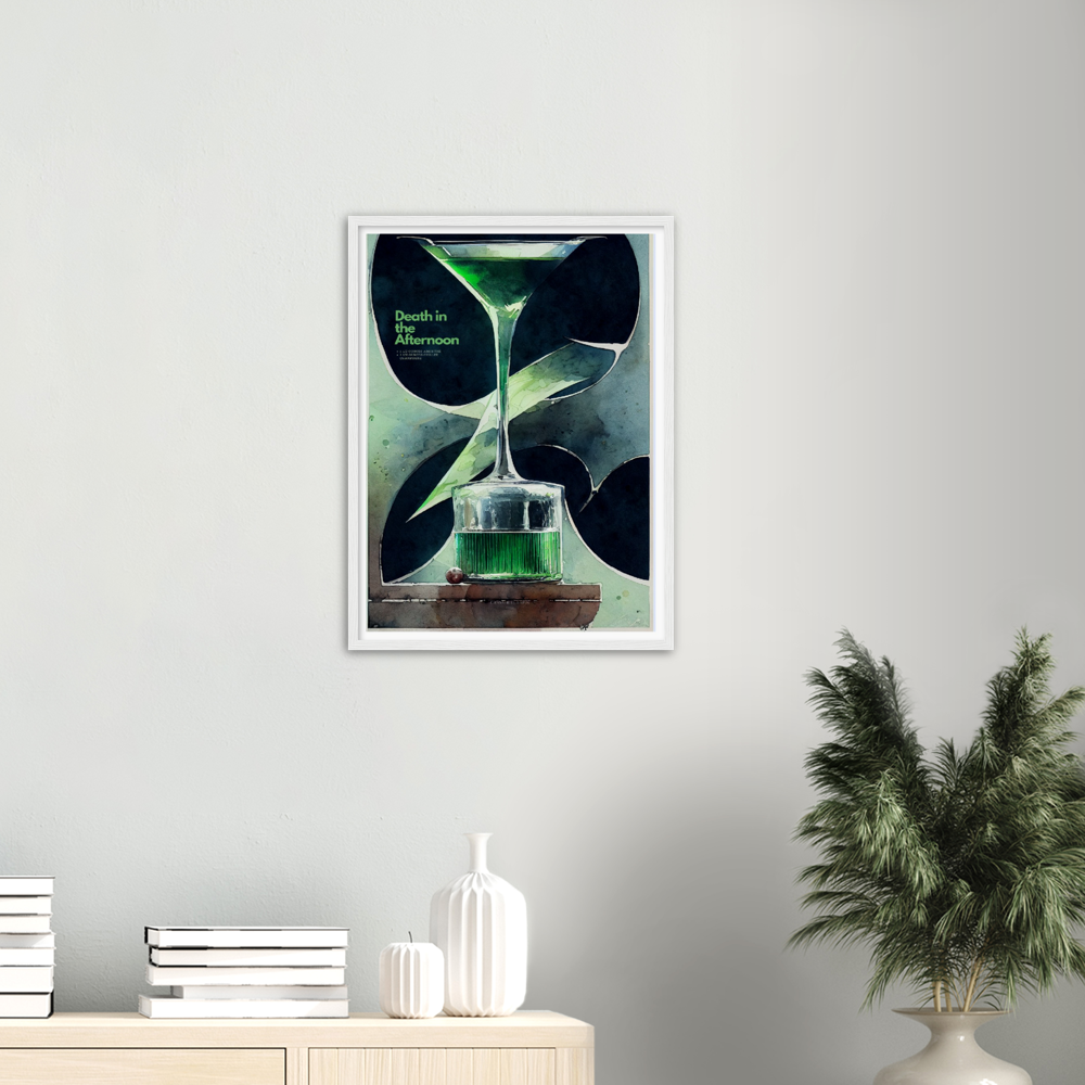 Death in the Afternoon Cocktail print on Premium Matte Paper Wooden Framed Poster