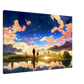 Neverland/ digital artwork in Ghibli style print on Premium Canvas