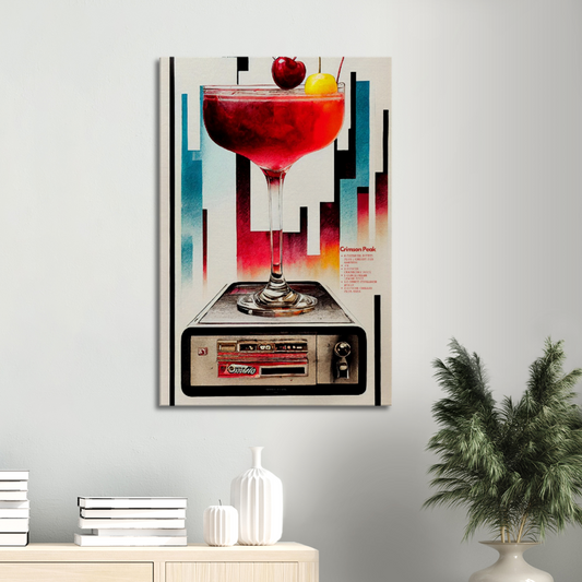 Crimson Peak Cocktail print on premium Canvas