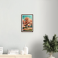 Under Cherry Blossom print on Premium Matte Paper Wooden Framed Poster