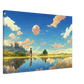 Neverland/ Digital artwork in Ghibli style print on Premium Canvas