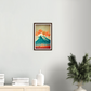 Mt Kuju print on Premium Matte Paper Wooden Framed Poster