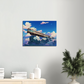 Train to Neverland/ Digital Artwork in Ghibli style print on Premium Canvas