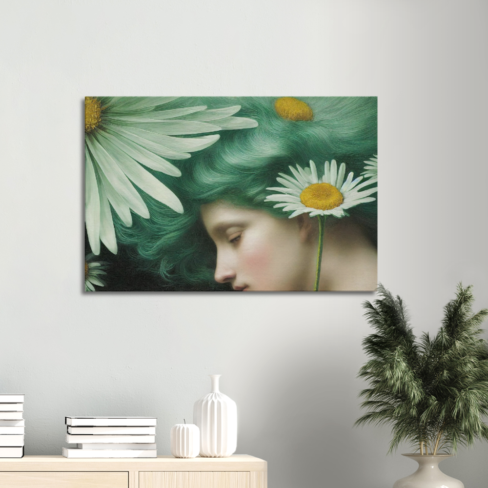 Daisy print on Premium Canvas