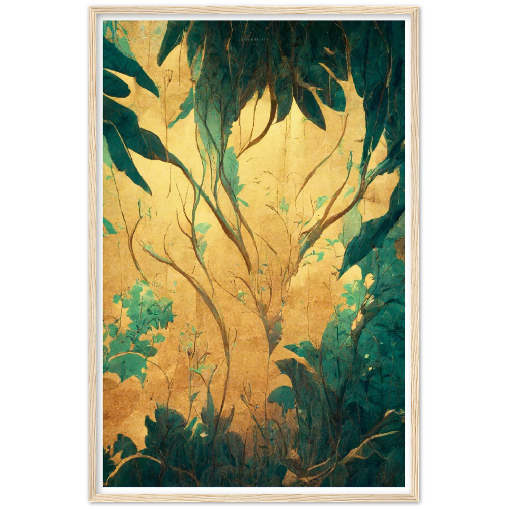 Breath of Jungle print on Premium Matte Paper Wooden Framed Poster