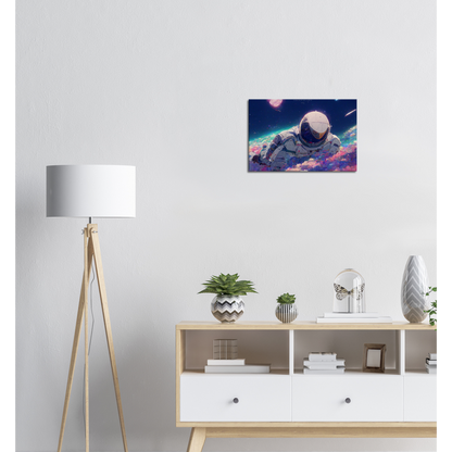 Spaceman/ Digital artwork in Ghibli style print on Premium Canvas