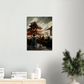 Flower Market in Japanese watercolour and oil style/ digital artwork print on Premium Canvas