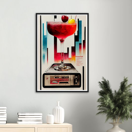Crimson Peak Cocktail print on Premium Matte Paper Wooden Framed Poster