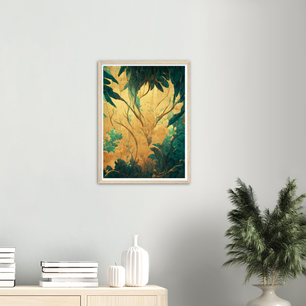 Breath of Jungle print on Premium Matte Paper Wooden Framed Poster