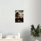 Flower Market in Japanese watercolour and oil style/ digital artwork print on Premium Canvas