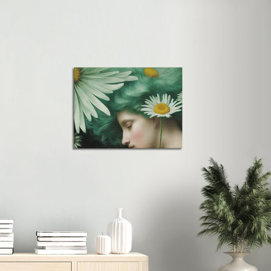 Daisy print on Premium Canvas